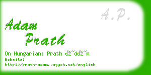 adam prath business card